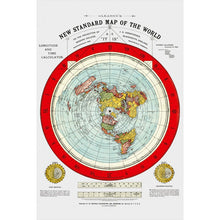 Flat Earth Maps SET: Gleason's Standard 24x36 & Square Stationary Earth 24x18