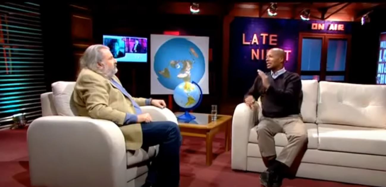 Flat Earth Presentation On Macedonian Late Night Talk Show