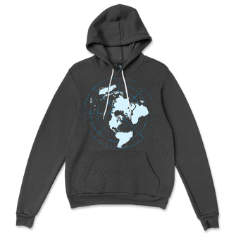 Official FlatEarthers Flat Earth Map Hoodie
