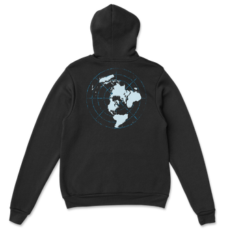 Official FlatEarthers Flat Earth Map Hoodie