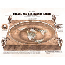 Flat Earth Maps SET: Gleason's Standard 24x36 & Square Stationary Earth 24x18